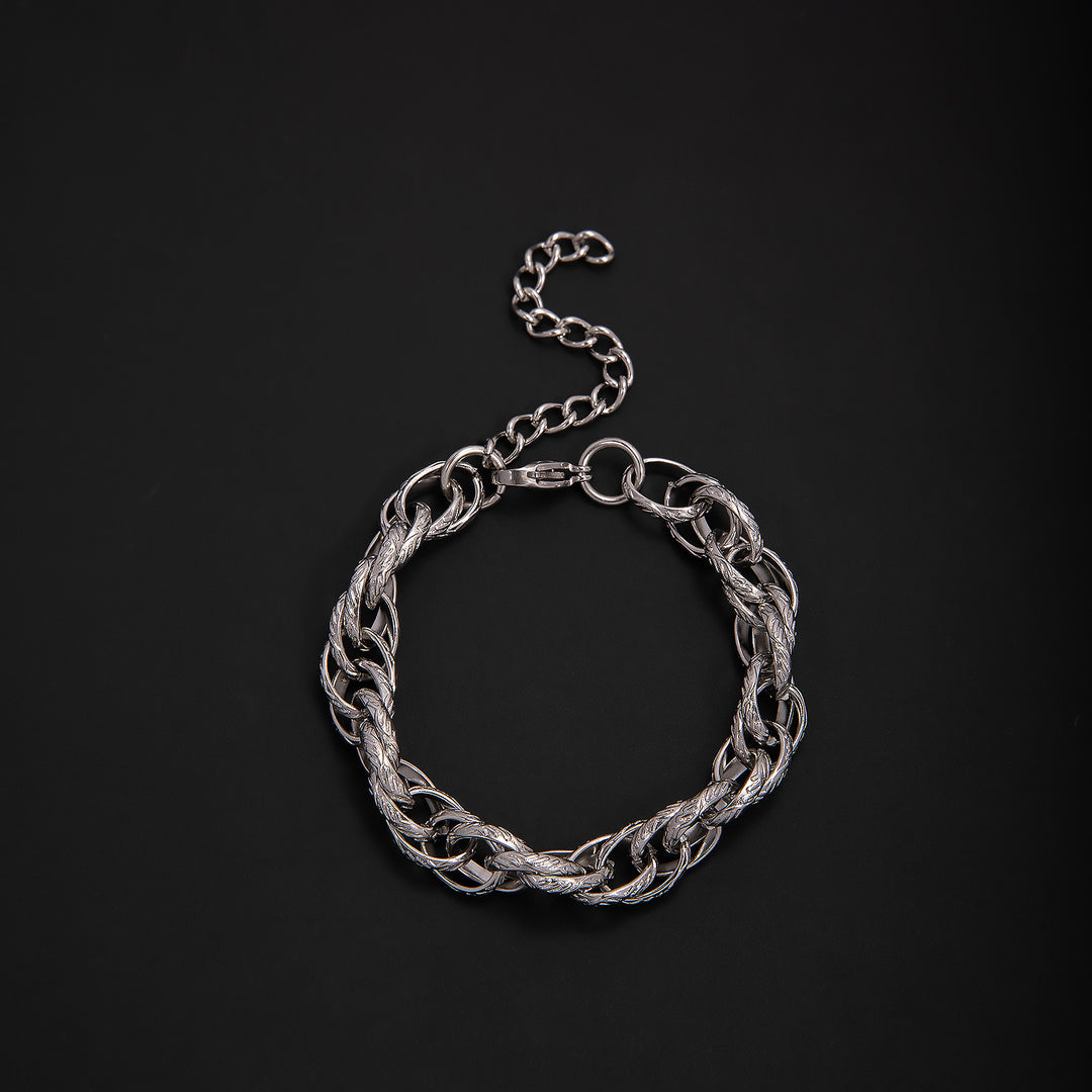 Elegant Geometric Link Bracelet Bowlift