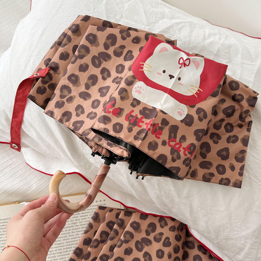 Women’s Foldable Umbrella with Cute Animal Design Bowlift