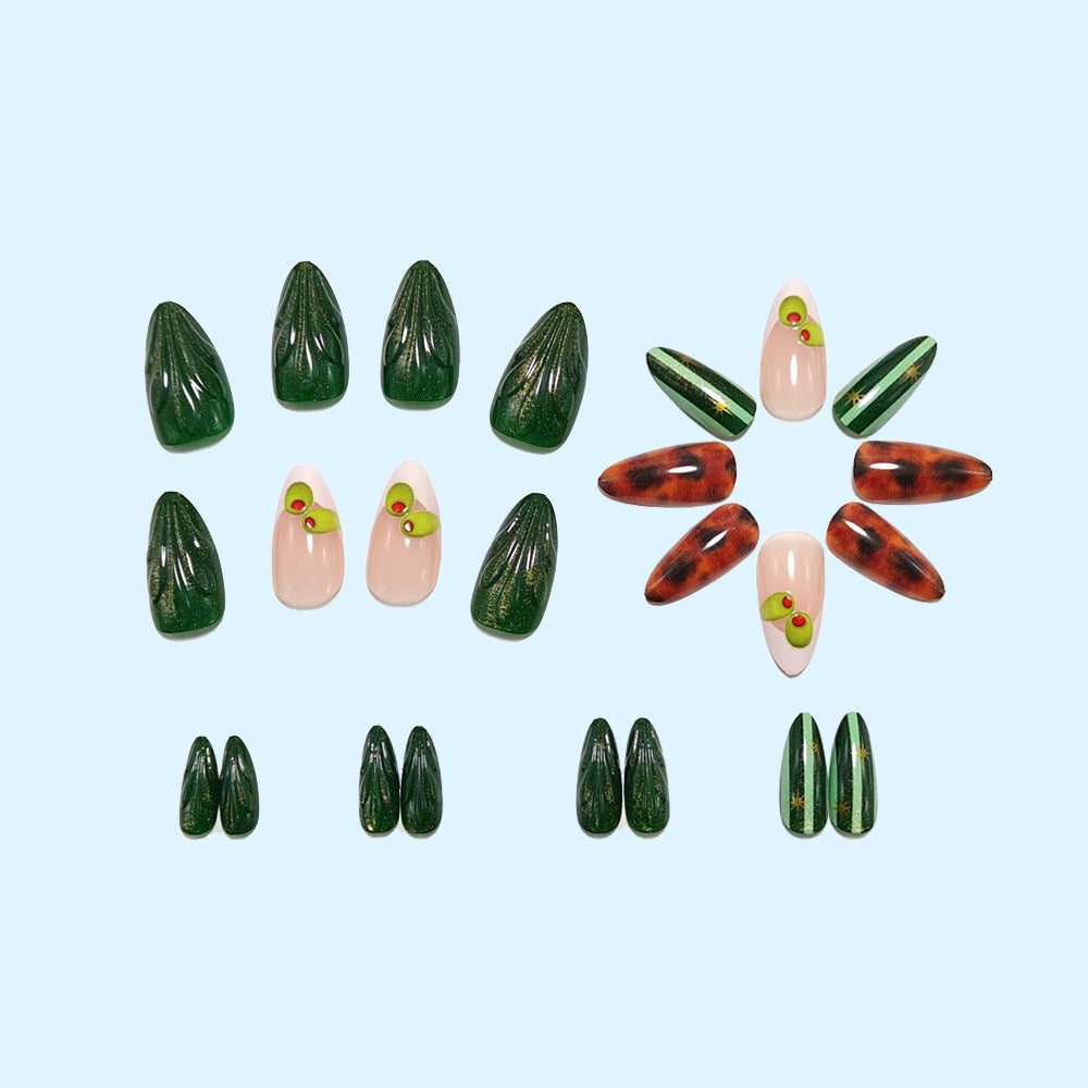 Artificial nails with creative geometric design Bowlift