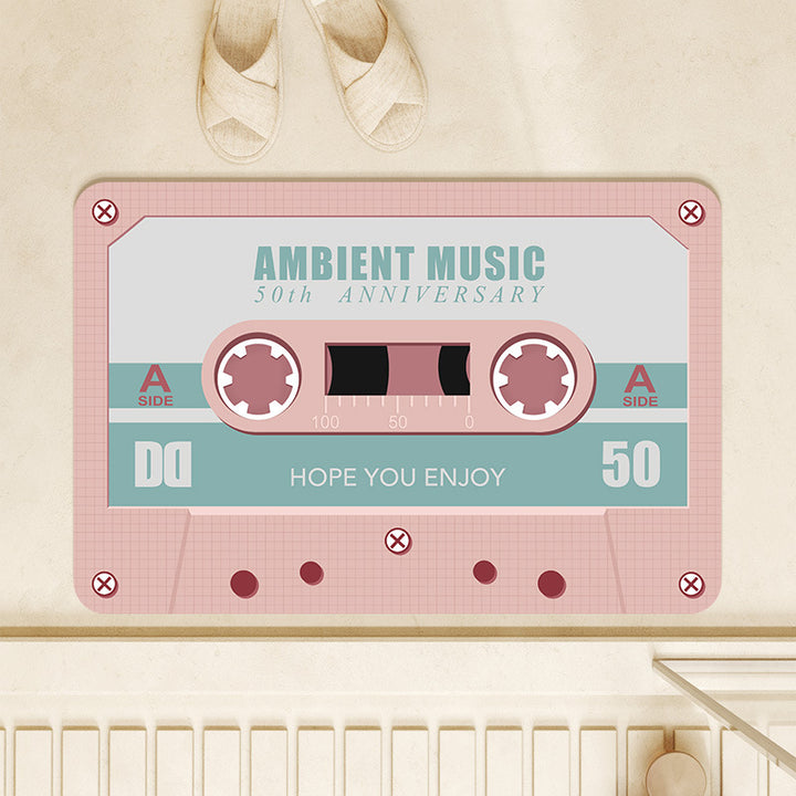 Retro Cassette Tape Bath Mat Bowlift
