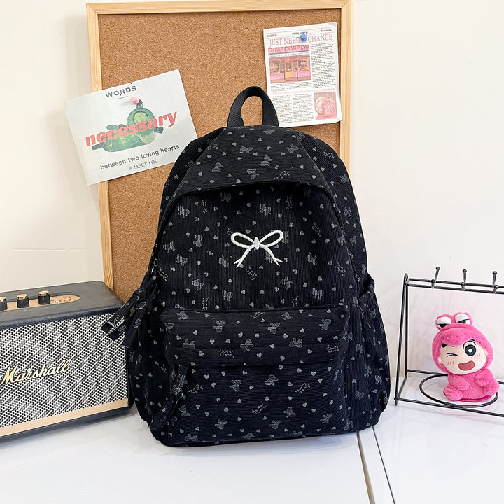 Floral-Patterned Travel Backpack Bowlift