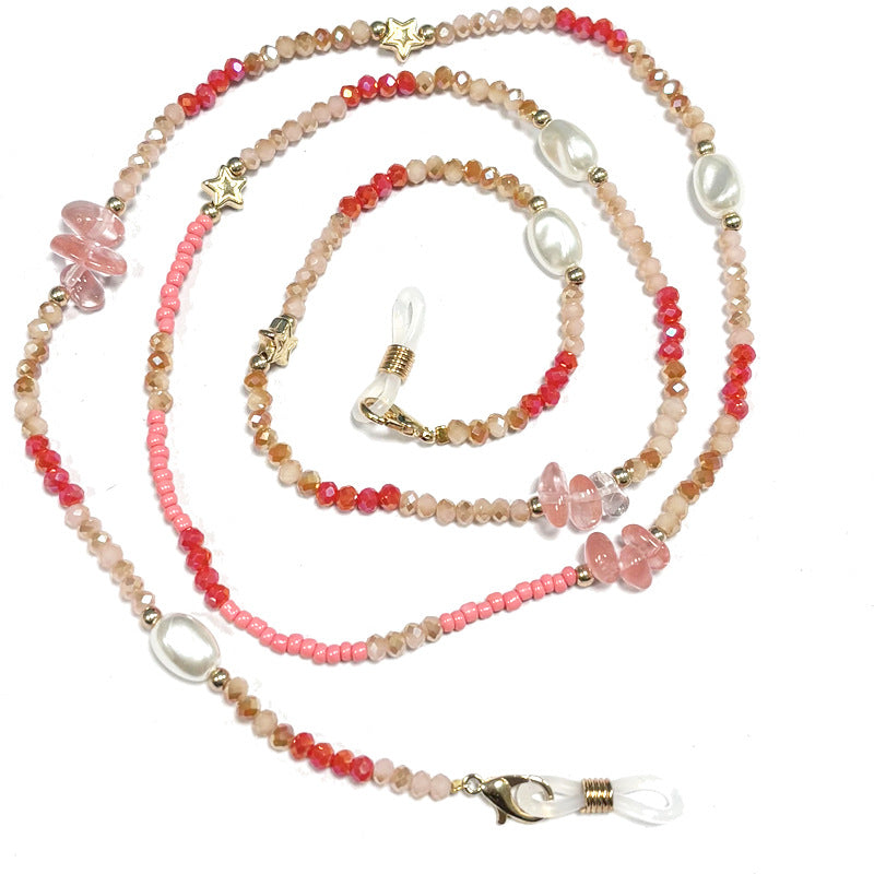 Handcrafted Natural Stone Eyewear Chain Bowlift