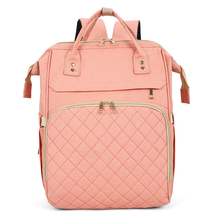 Multi-Functional Quilted Travel Backpack Bowlift