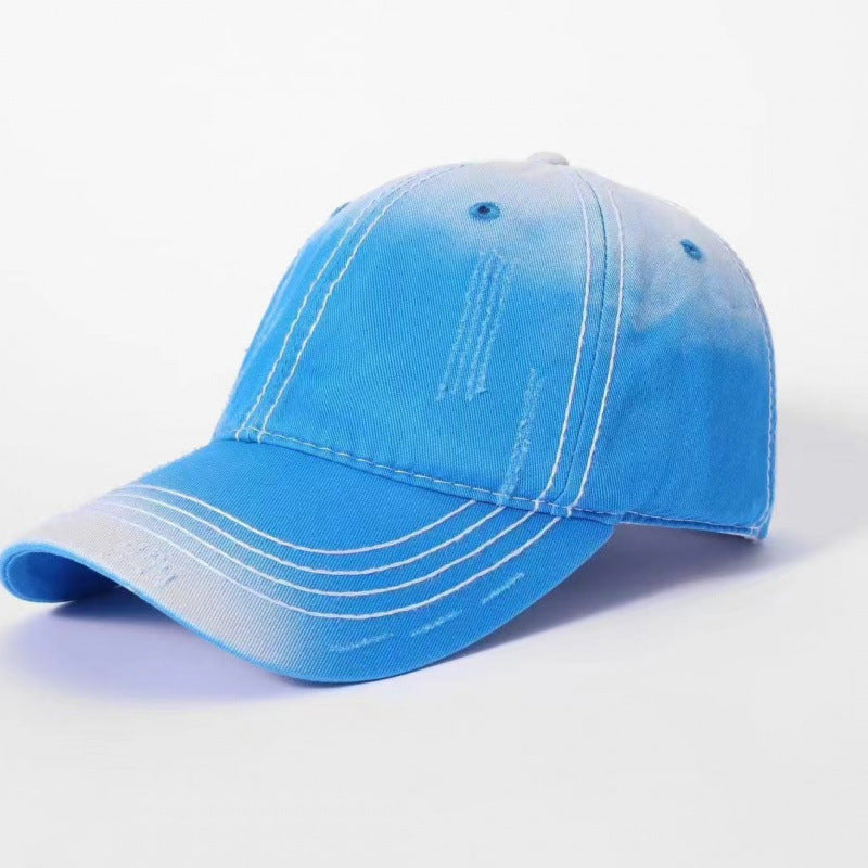 Men's Classic Distressed Cotton Baseball Cap Bowlift