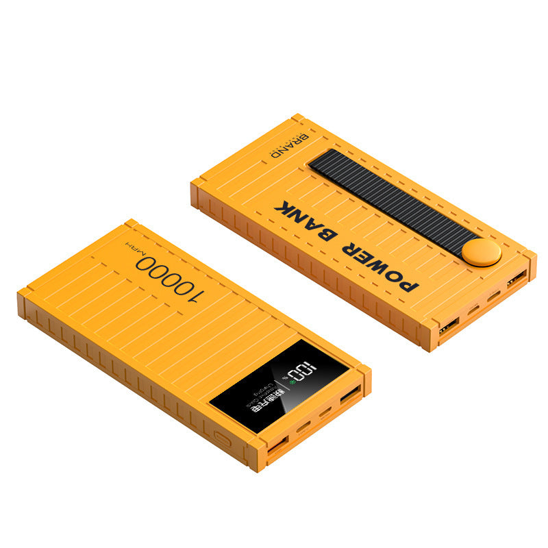 Portable Solar Power Bank with Digital Display and Fast Charging Bowlift