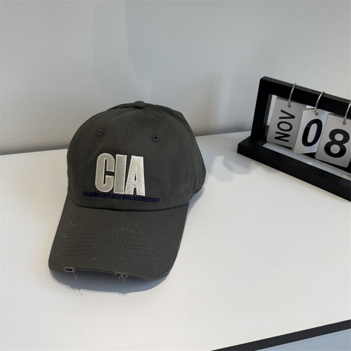 Men's Distressed Motivational Baseball Cap Bowlift