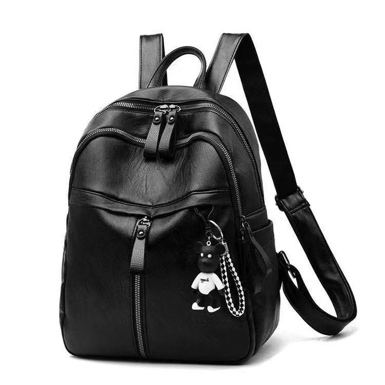 Stylish Leather Backpack Bowlift
