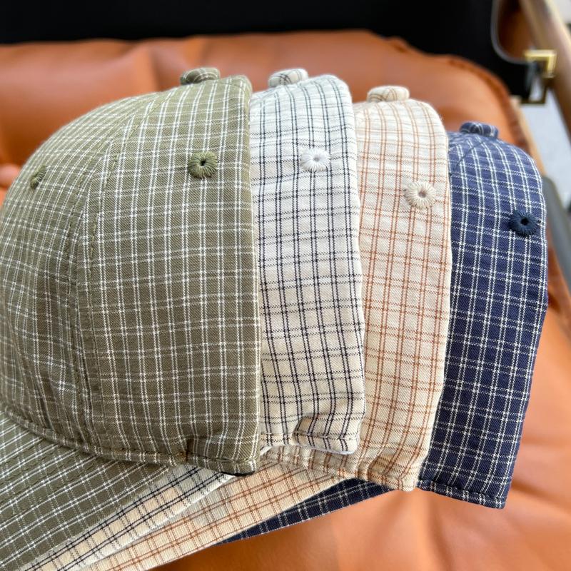 Women's Stylish Checkered Baseball Cap Bowlift
