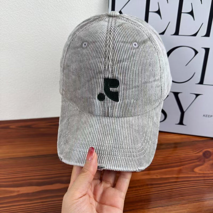 Women's Velvet Textured Baseball Cap Bowlift