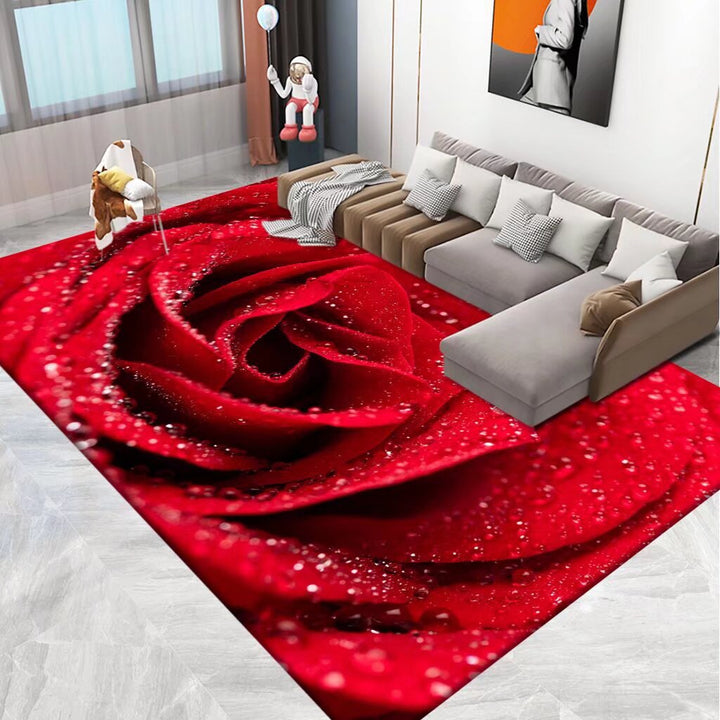 3D Printed Floral Area Rug Bowlift