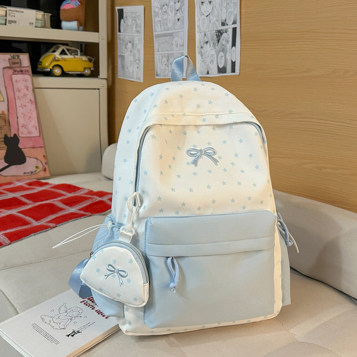 Playful Bow-Embellished Backpack Bowlift