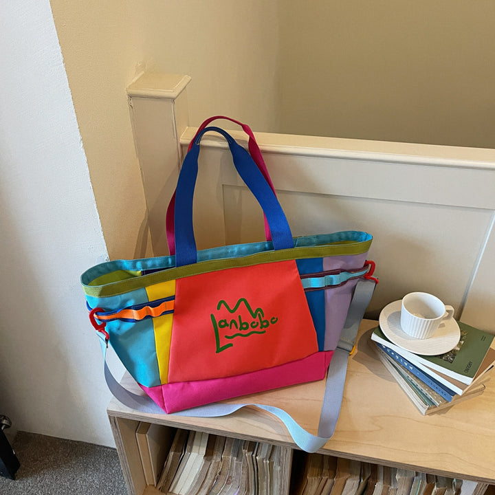 Colorful Multi-Compartment Tote