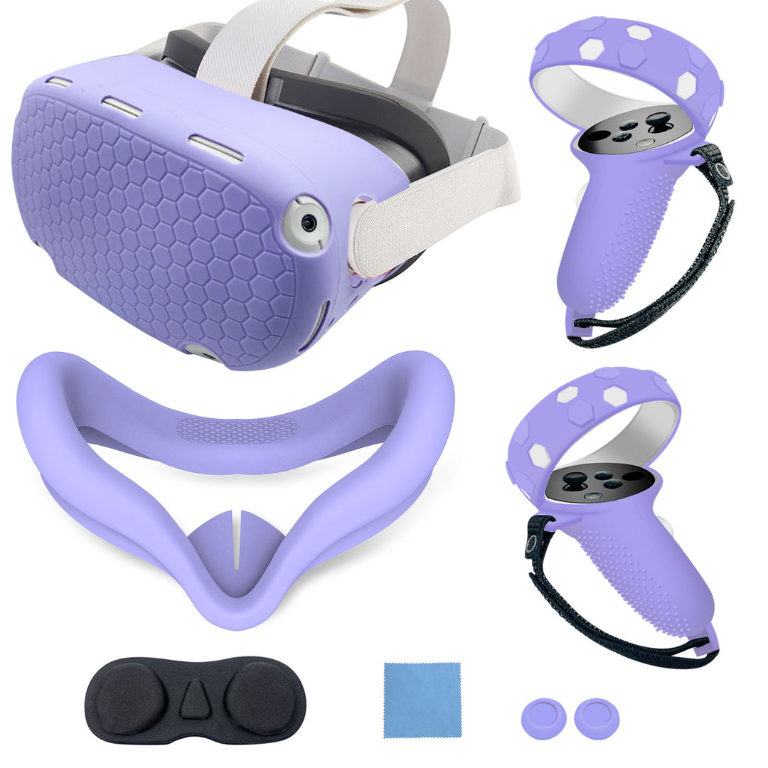 Silicone protection set for VR controller and headset Bowlift
