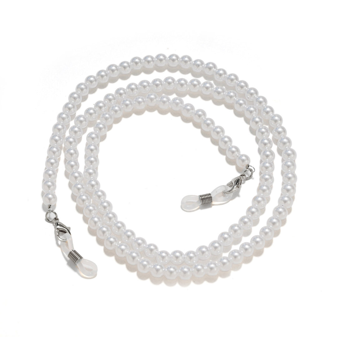 Pearl necklace with practical chain holder Bowlift