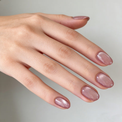 Glittery Gel Nail Enhancements