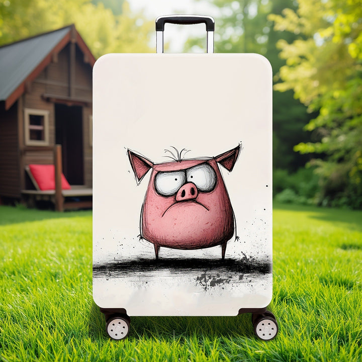 Unisex Hard Shell Suitcase with Creative Bunny Design Bowlift