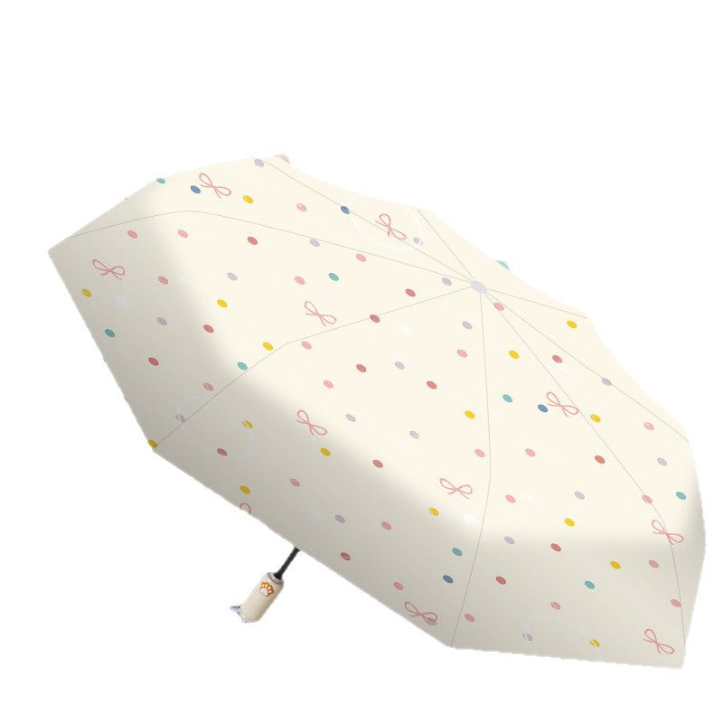 Women's Foldable Umbrella with Cute Unicorn Design Bowlift