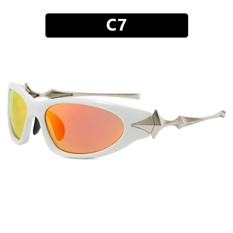 Women's futuristic sports sunglasses with ergonomic design Bowlift
