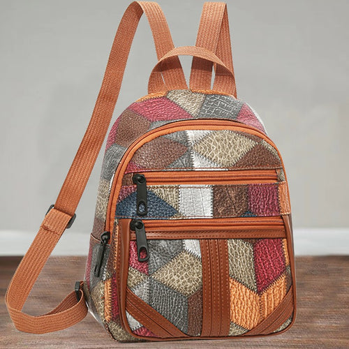 Stylish Geometric Patterned Mini Backpack Bowlift