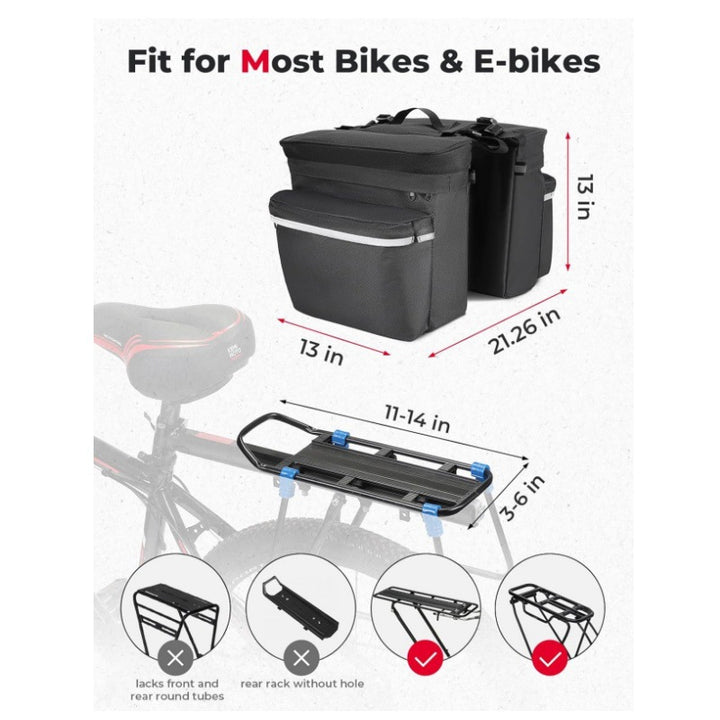 Bicycle bag with multiple attachment and insulated inner pocket Bowlift