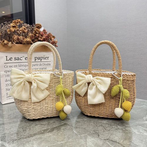 Playful Rattan Handbag Bowlift