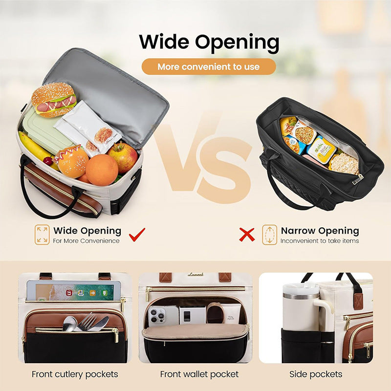 Elegant multifunctional handbag with numerous compartments Bowlift