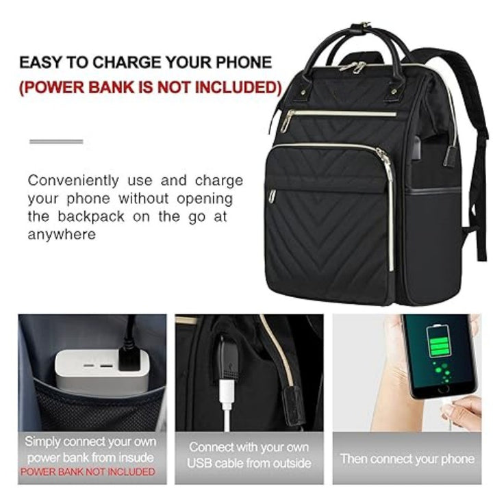 Ergonomic backpack with multiple compartments and luxurious details Bowlift