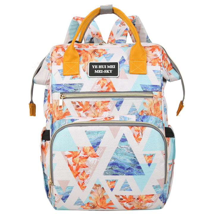 Stylish Geometric Print Backpack Bowlift