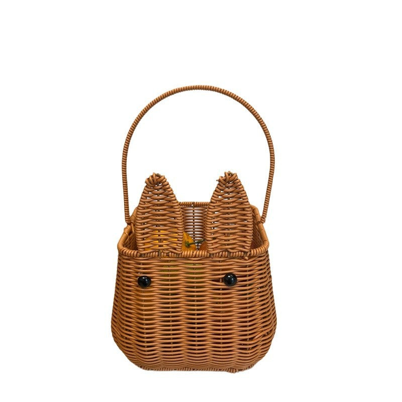 Women cute hand basket with ears Bowlift
