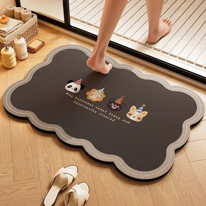 Cloud-Shaped Playful Bath Mat