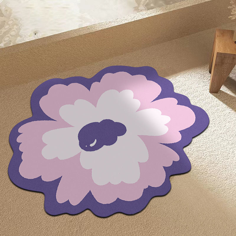 Floral Shape Bath Mat