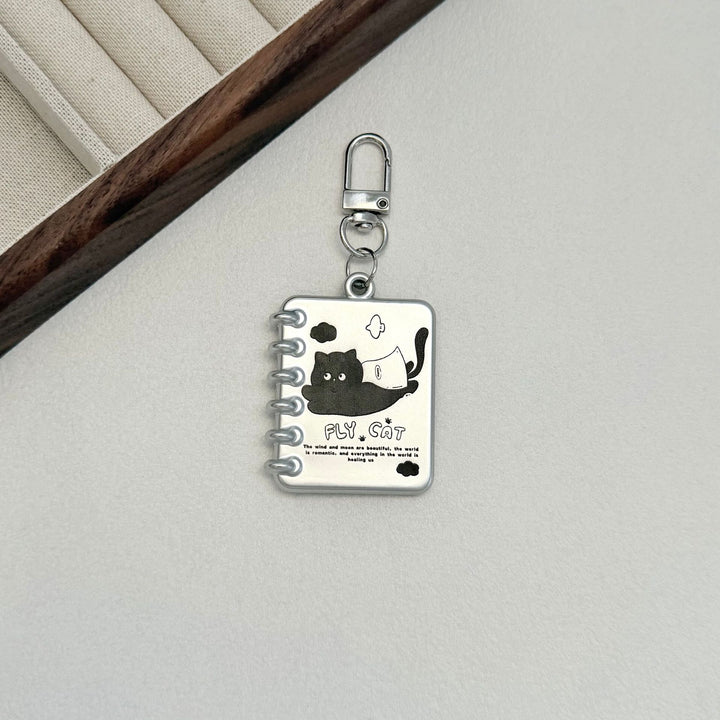 Cute Cat Star Charm Keychain Bowlift