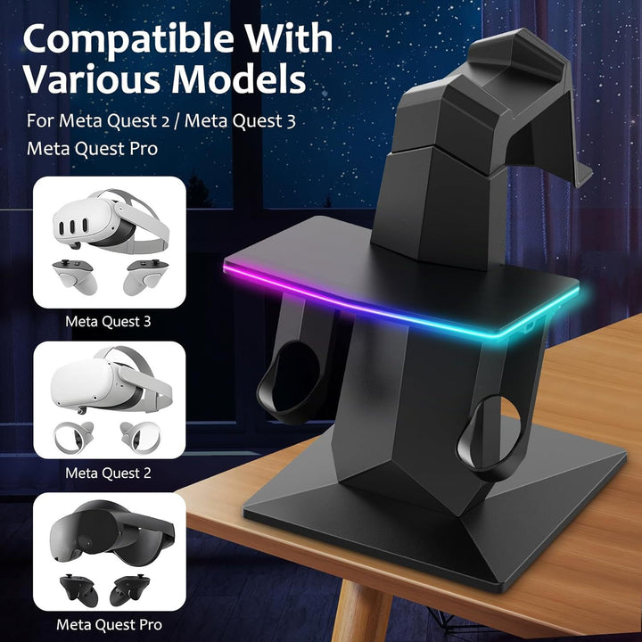 VR-Headset Mount with Rgb Lighting Bowlift