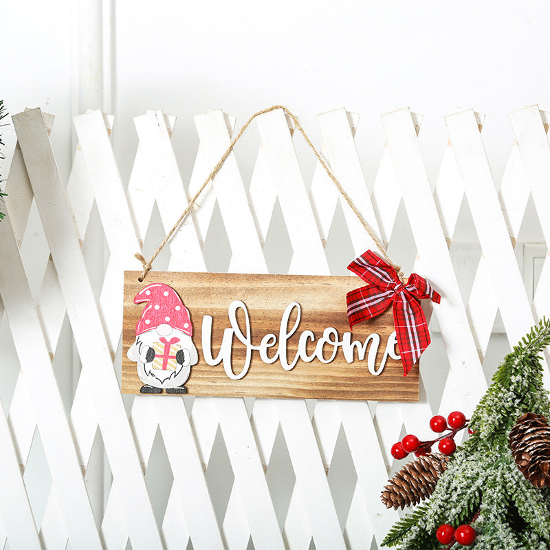 Welcome sign made of wood Bowlift