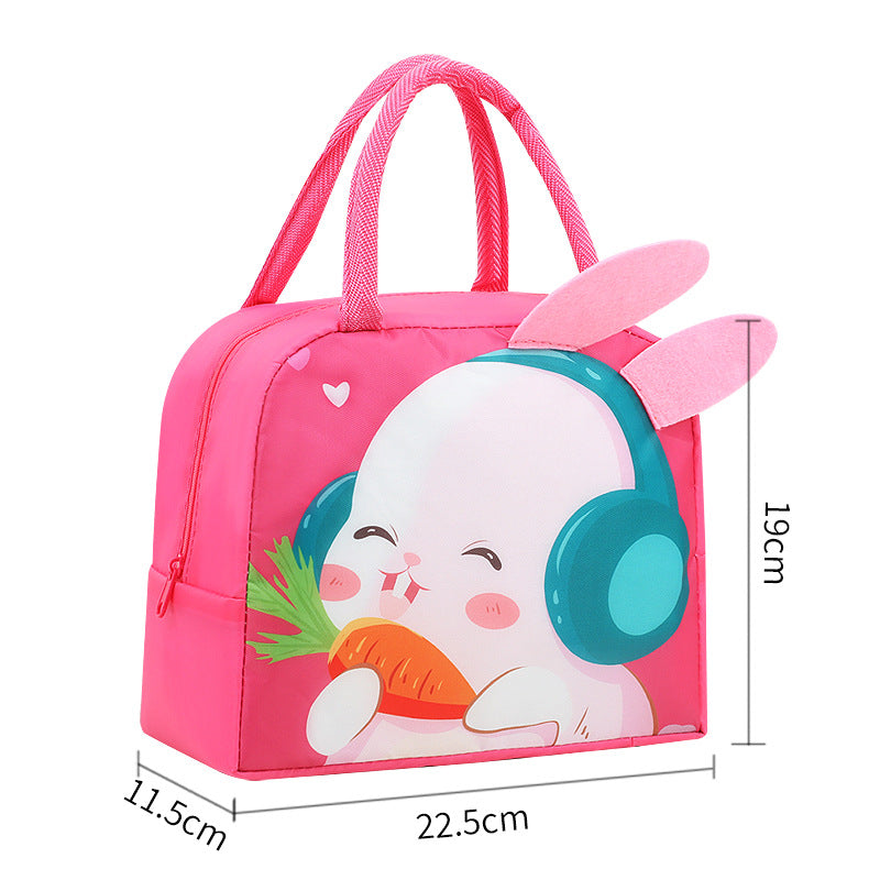 Fun Rabbit-Themed Insulated Lunch Bag Bowlift