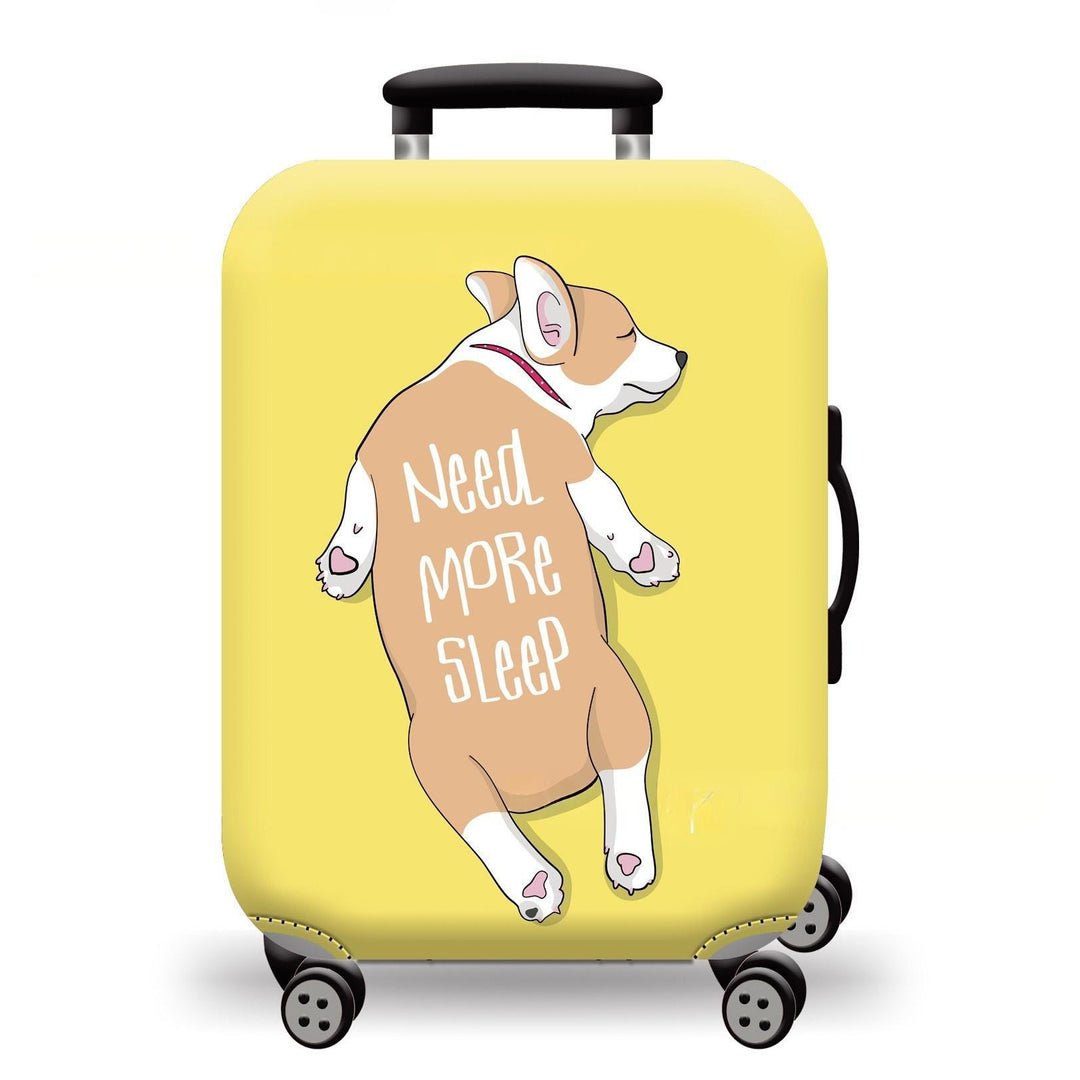 Unisex hard-shell luggage with trendy dog motif Bowlift