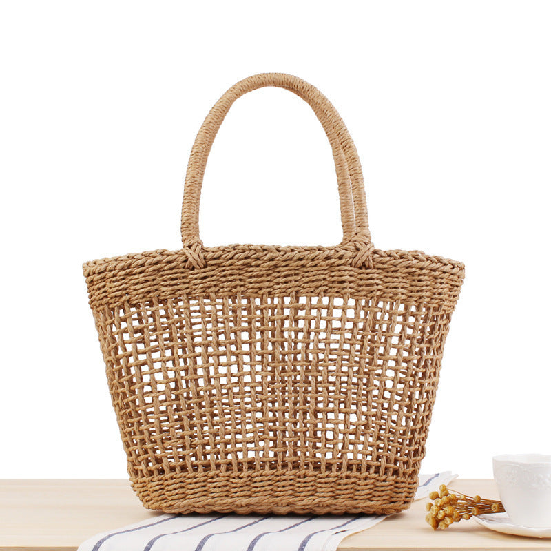 Braided Tote Bag Made of Natural Material Bowlift