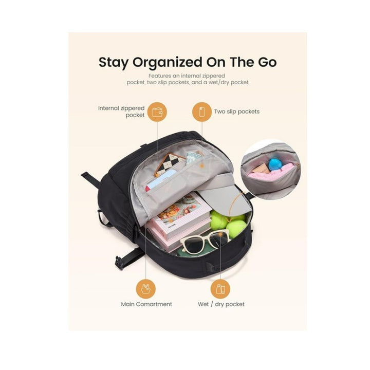 Sporty Tennis Trolley Backpack Bowlift