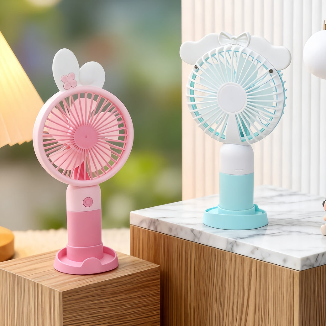 Women's Creative Hand Fan with Cute Animal Design Bowlift