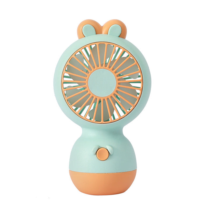 Unisex compact USB table fan with adjustable tilt head, safe protective grille and cute ear design Bowlift