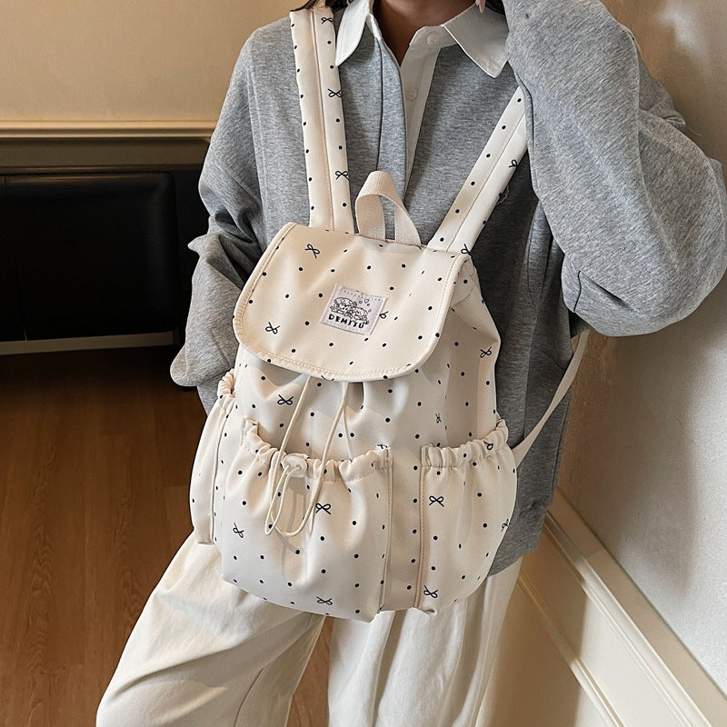 Playful Polka Dot Backpack Bowlift