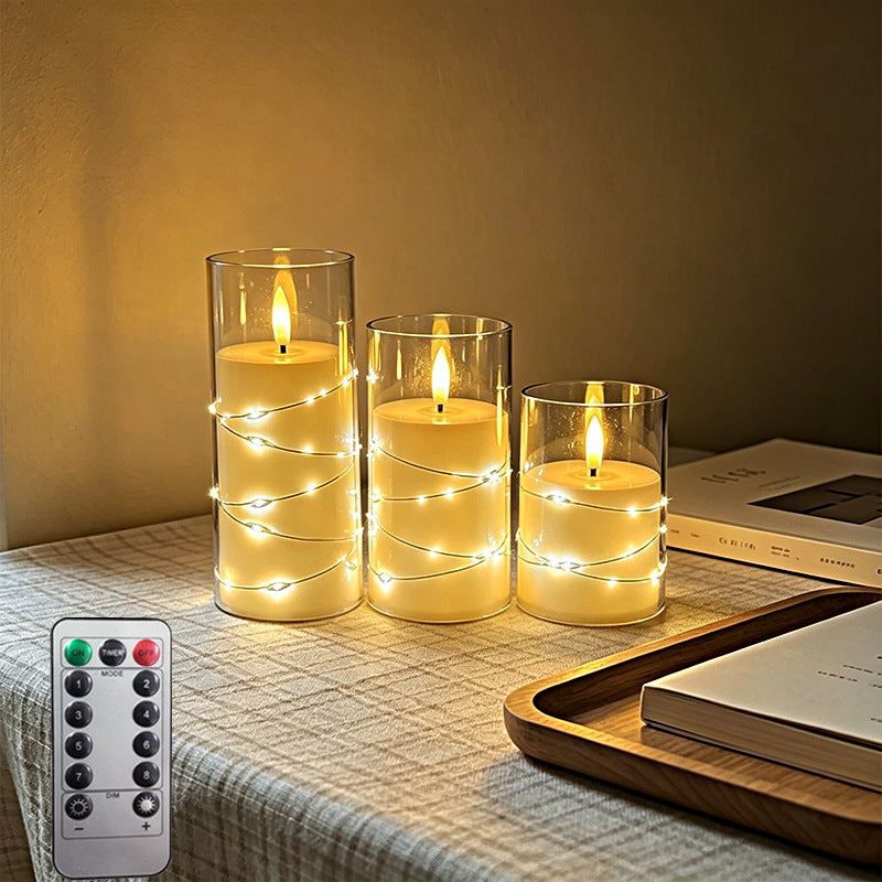 LED Scented Candle with Flame Effect Bowlift