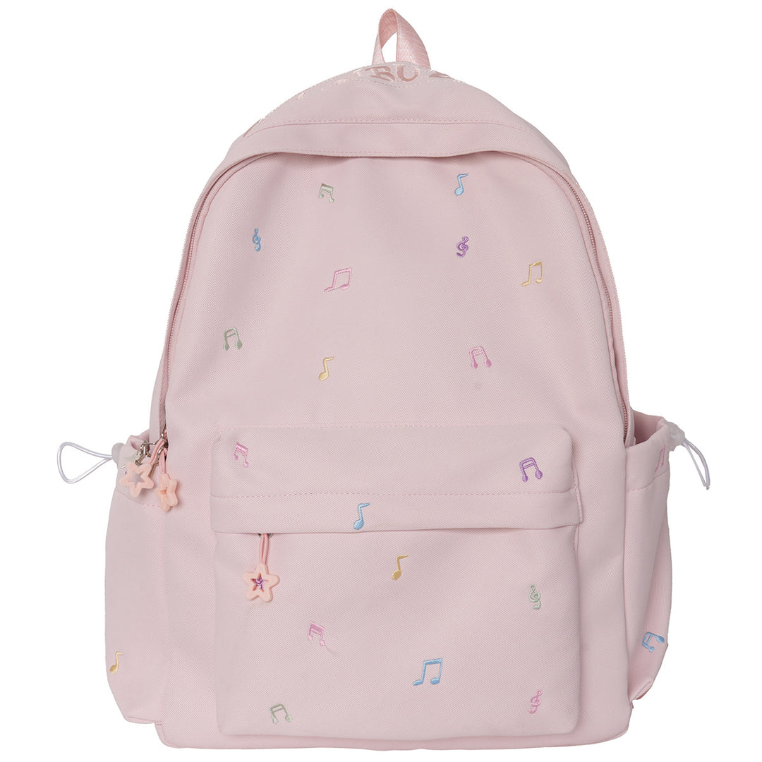 Musical-Themed Casual Backpack Bowlift