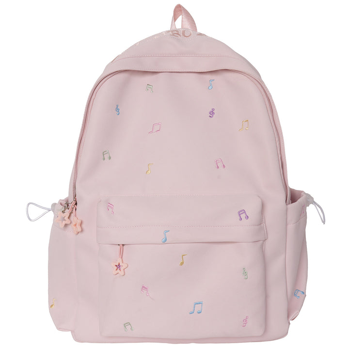 Musical-Themed Casual Backpack Bowlift