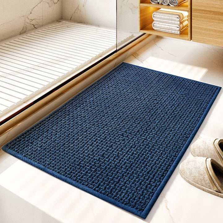 Plush Textured Bath Mat Bowlift