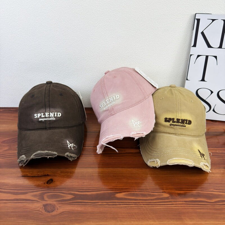 Women's Distressed Graphic Baseball Cap Bowlift