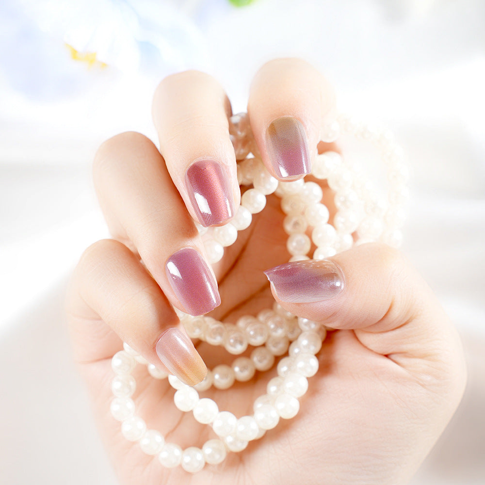 Ombre Effect Press-On Nail Set Bowlift