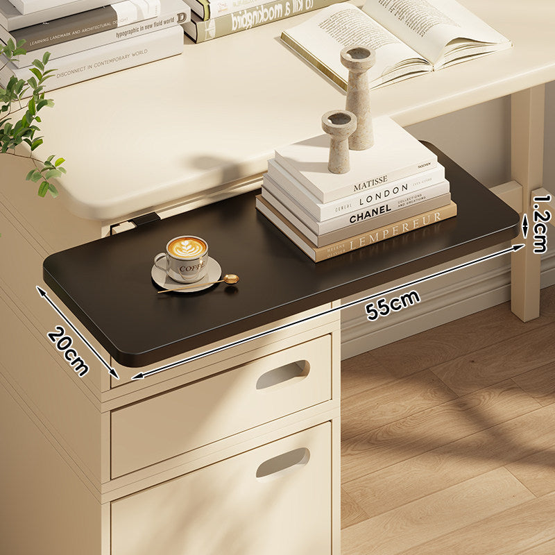 Clamp-On Wooden Desk Bridge Shelf Extension