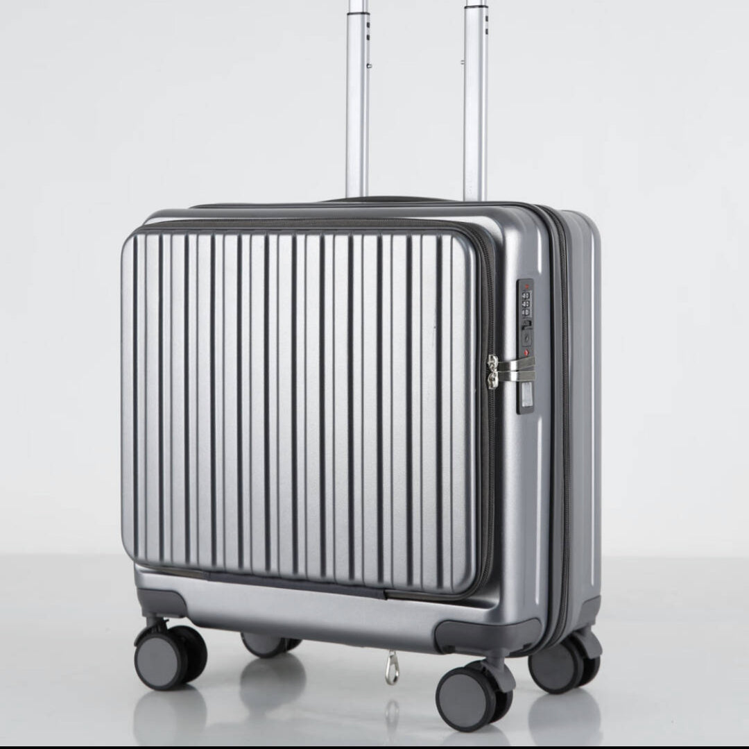 Unisex Lightweight High-Durability Hard-Shell Carry-On Suitcase Bowlift