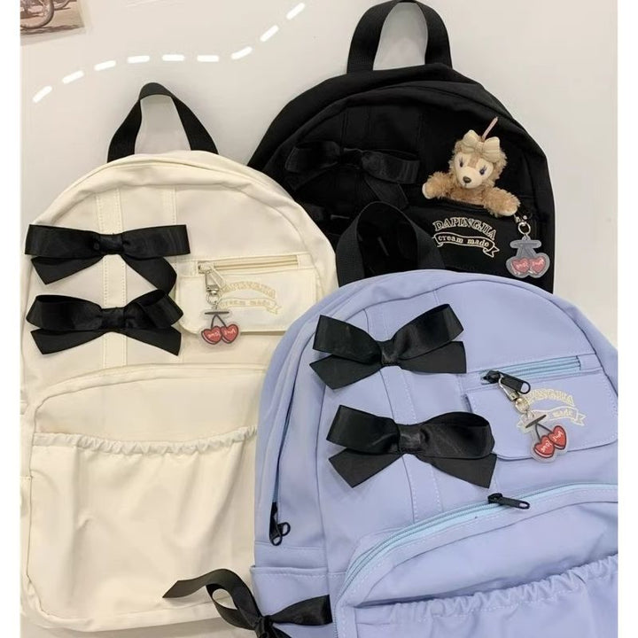 Cute Bow-Detail Backpack Bowlift